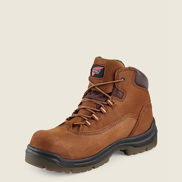 Bottes de Travail Red Wing - King Toe® - 5-Inch Waterproof Safety Toe - Marron - Femme 702MCTGNH